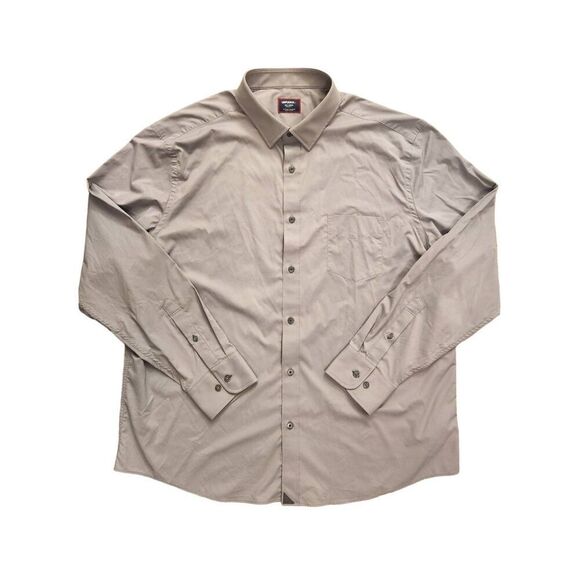 UNTUCKit Performance Nylon Stretch pocket Button up Gray button up Men 2XL shirt - Picture 1 of 9